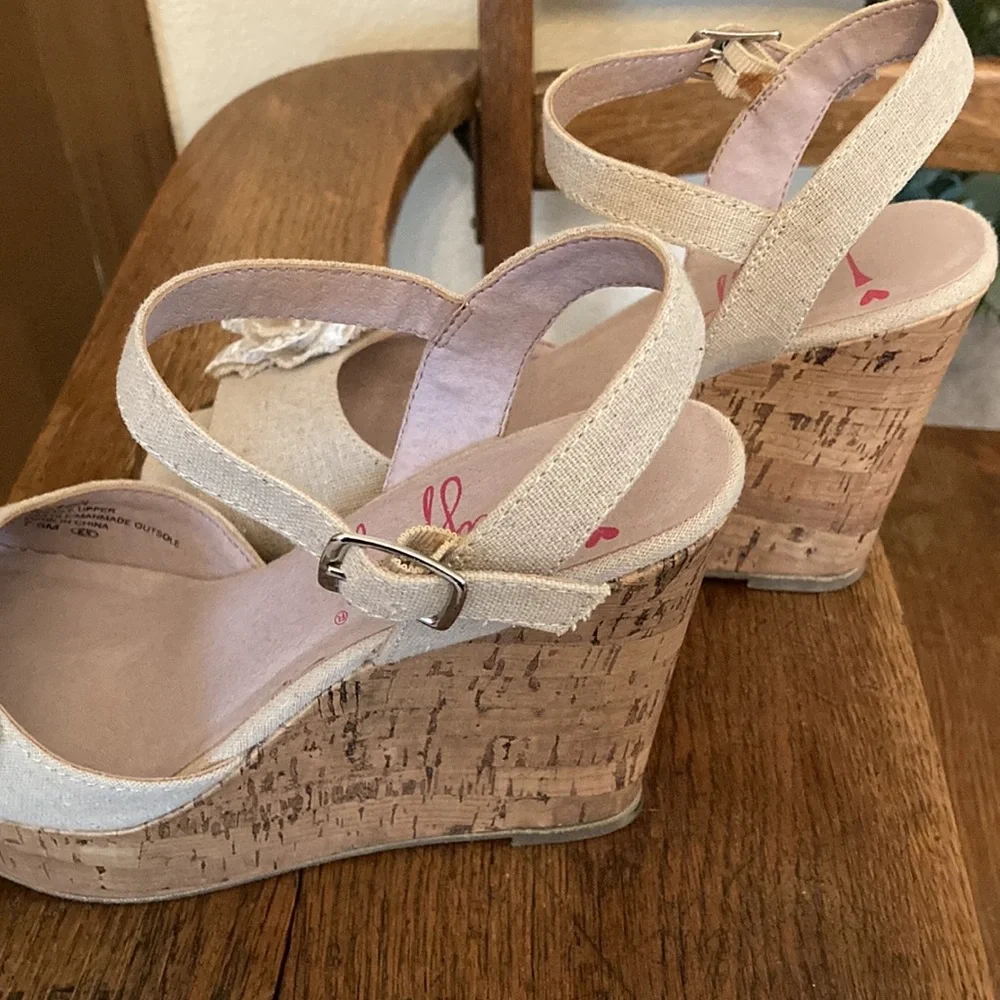 Jellypop Aston Wedge Sandals Like New!